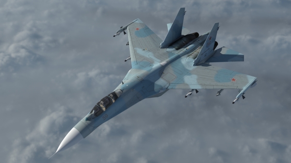 SU-27 render