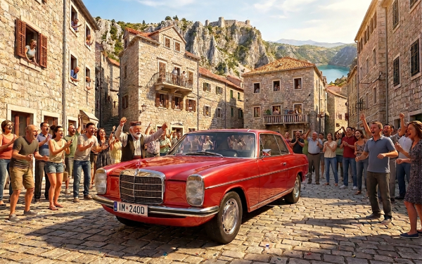 Ai Render example - Mercedes Coupe W114 240D 3D model