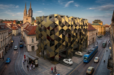 Ai Render example - Modular Automatic Garage placed in Zagreb